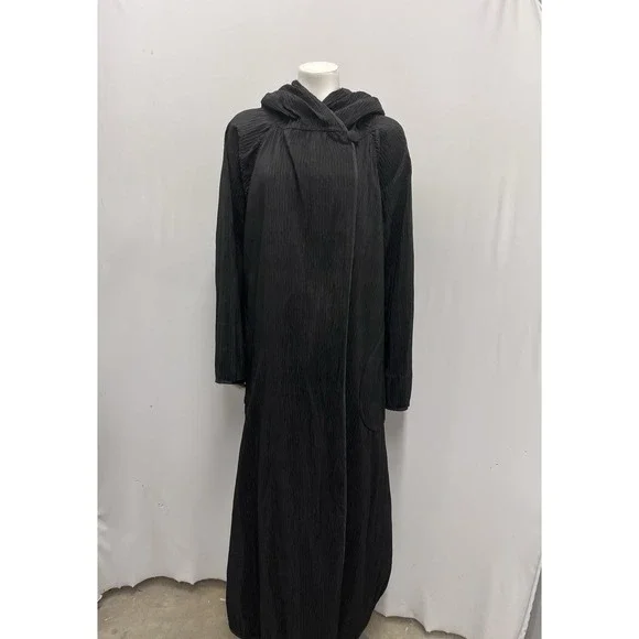 Mycra Pan One Reversible Coat Black Hood Artsy Style Size 1 - S/M Fits Large L - Picture 2 of 12